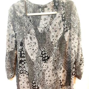 Style and Co gray layered tunic